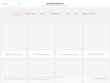 Tablet Screenshot of musikblogger.dk